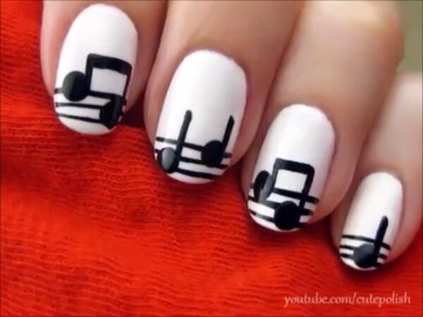 nails music note nails